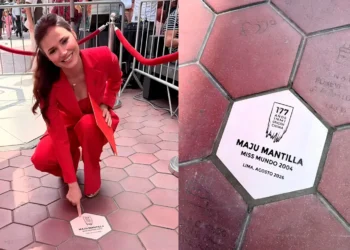 ¡Maju Mantilla ya tiene su baldosa en el Barrio Chino!
