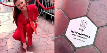 ¡Maju Mantilla ya tiene su baldosa en el Barrio Chino!