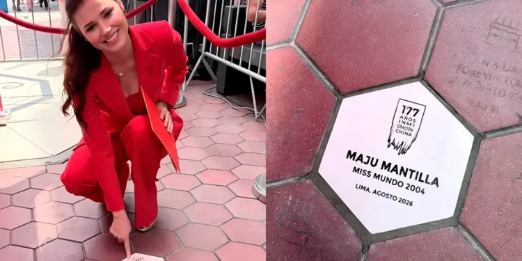 ¡Maju Mantilla ya tiene su baldosa en el Barrio Chino!